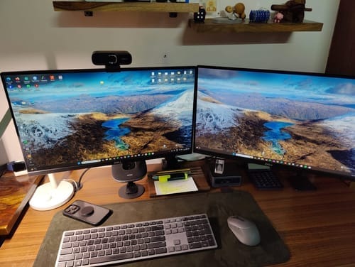 Customer photo review of SUEDE DESK RUG