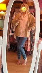 Customer photo review of Oversized Lantern Sleeve Cardigan