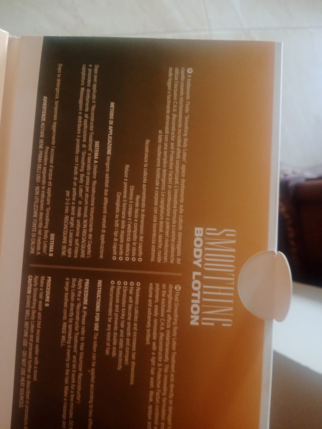 Customer photo review of EXTEND SMOOTHING BODY LOTION 1 FOR HAIR (10 VIALS)