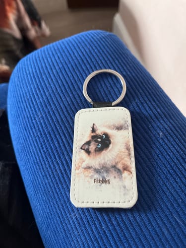 Customer photo review of Watercolor Realistic Portrait - Personalised Keychain