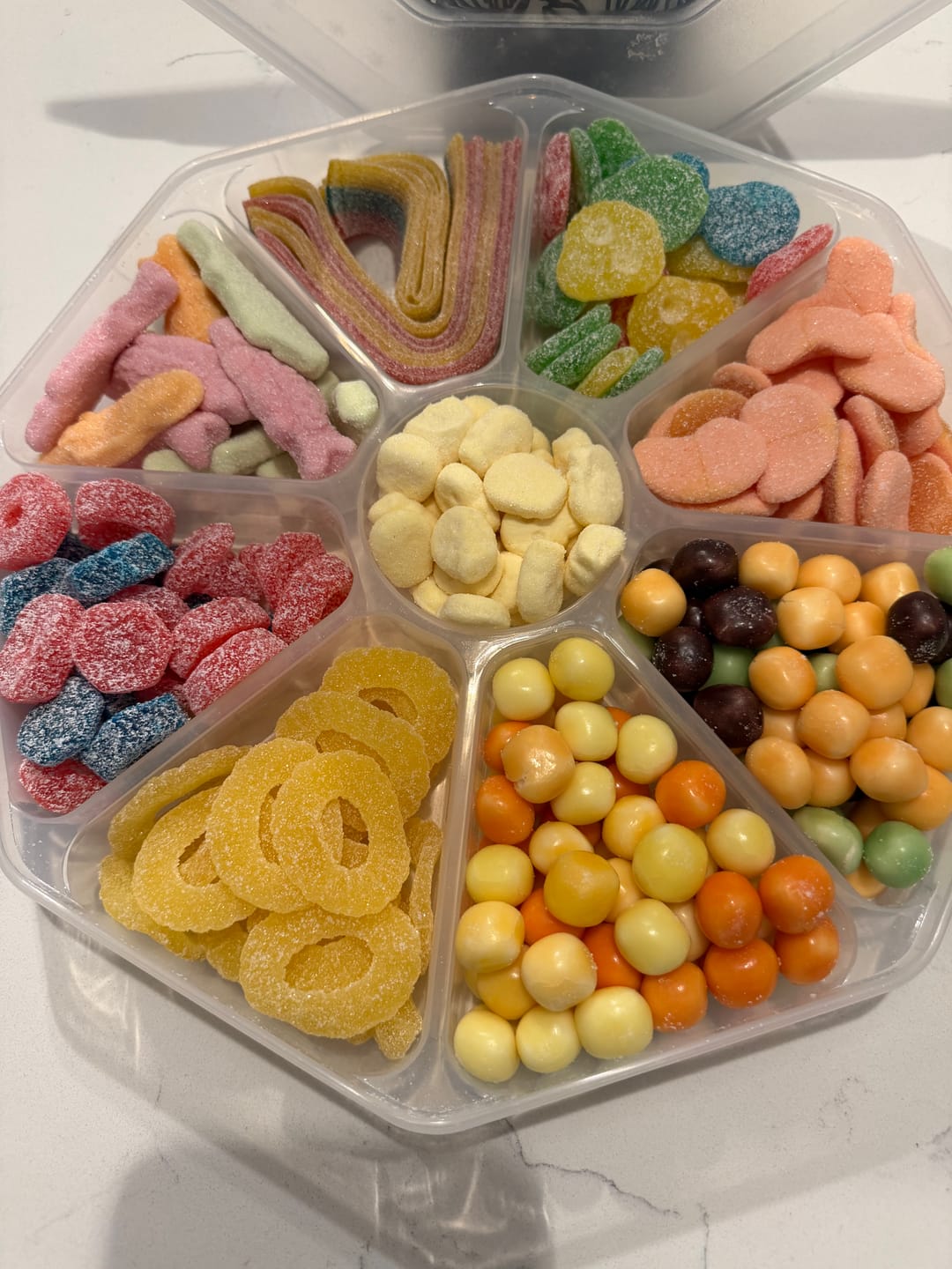 Customer photo review of Poppin Candy Custom Candy Platter