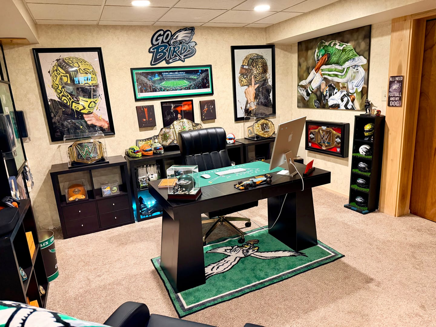 Customer photo review of Philadelphia Eagles - Hex Head EXCLUSIVE "Go Birds" Wordmark 3D Metal Wall Art