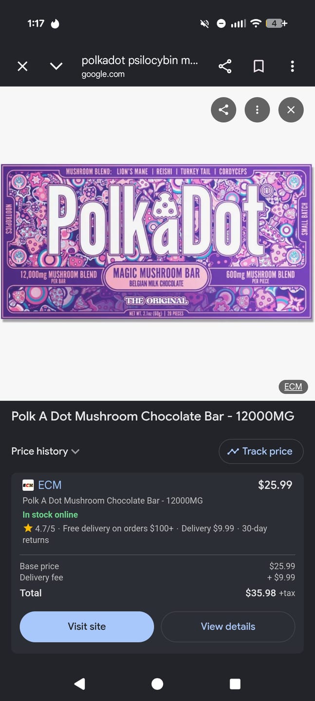 Customer photo review of Cookies & Cream Swirl Chocolate Bar (12,000 MG)