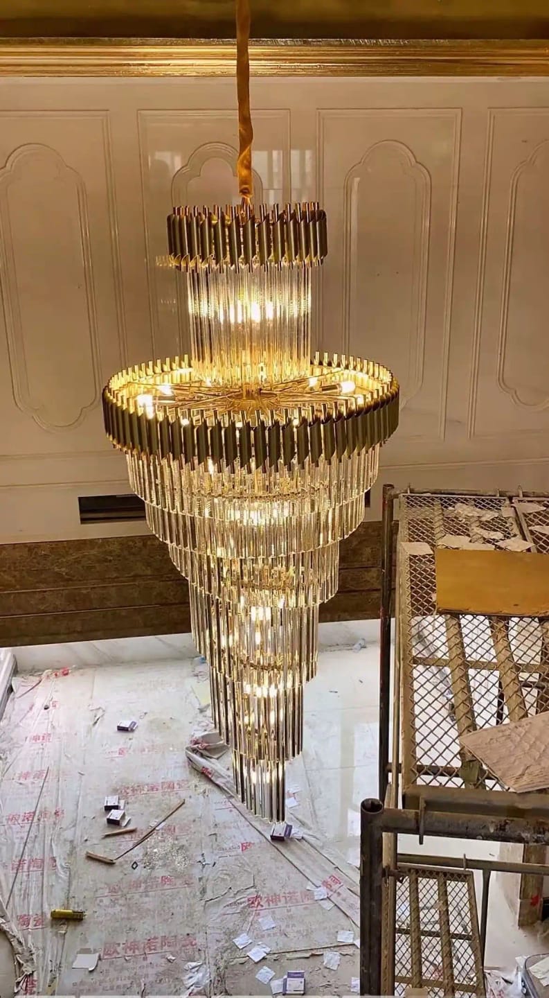 Customer photo review of Beth Extra Large Crystal Chandelier