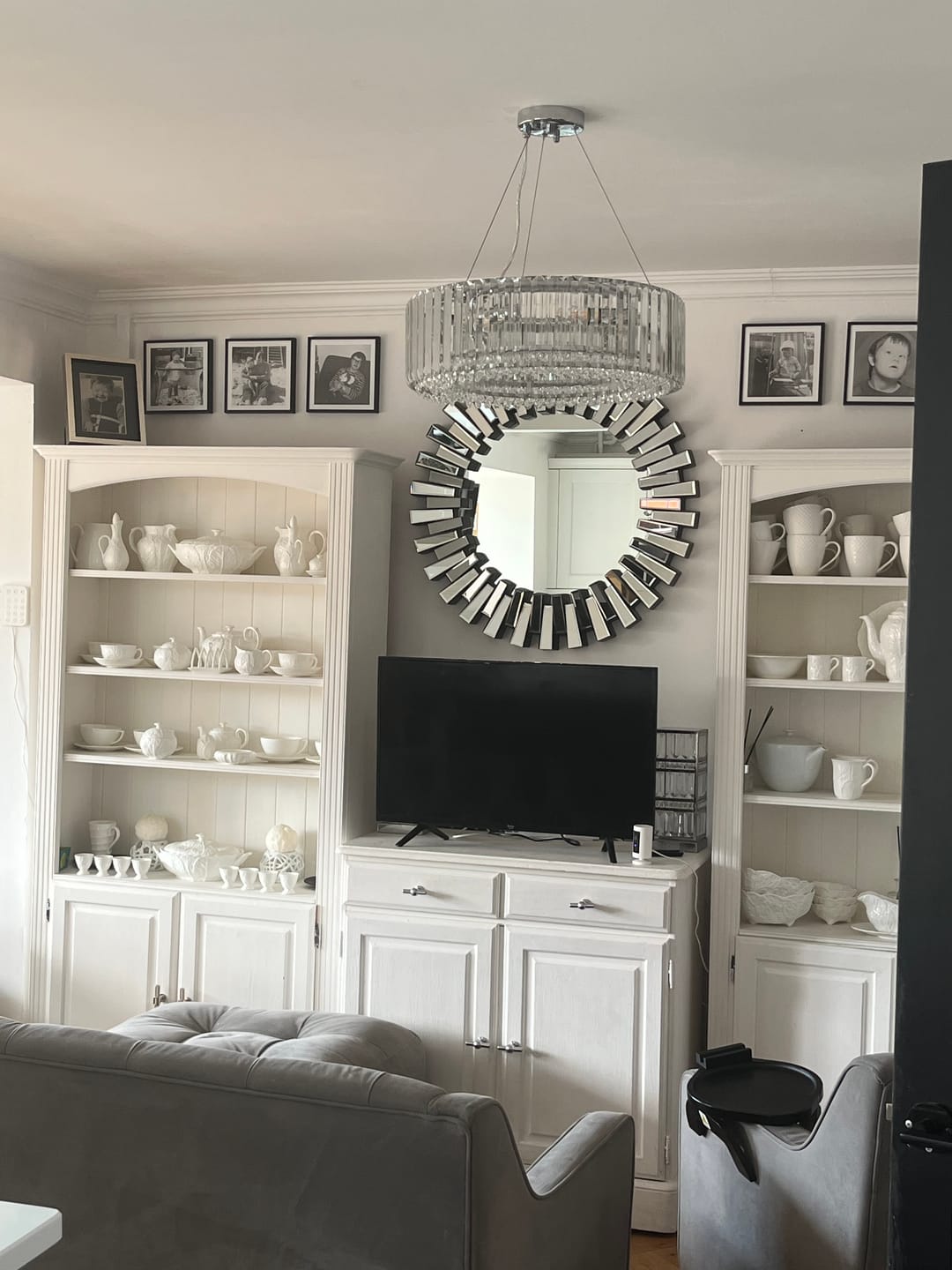 Customer photo review of Modern Round Crystal Chandelier
