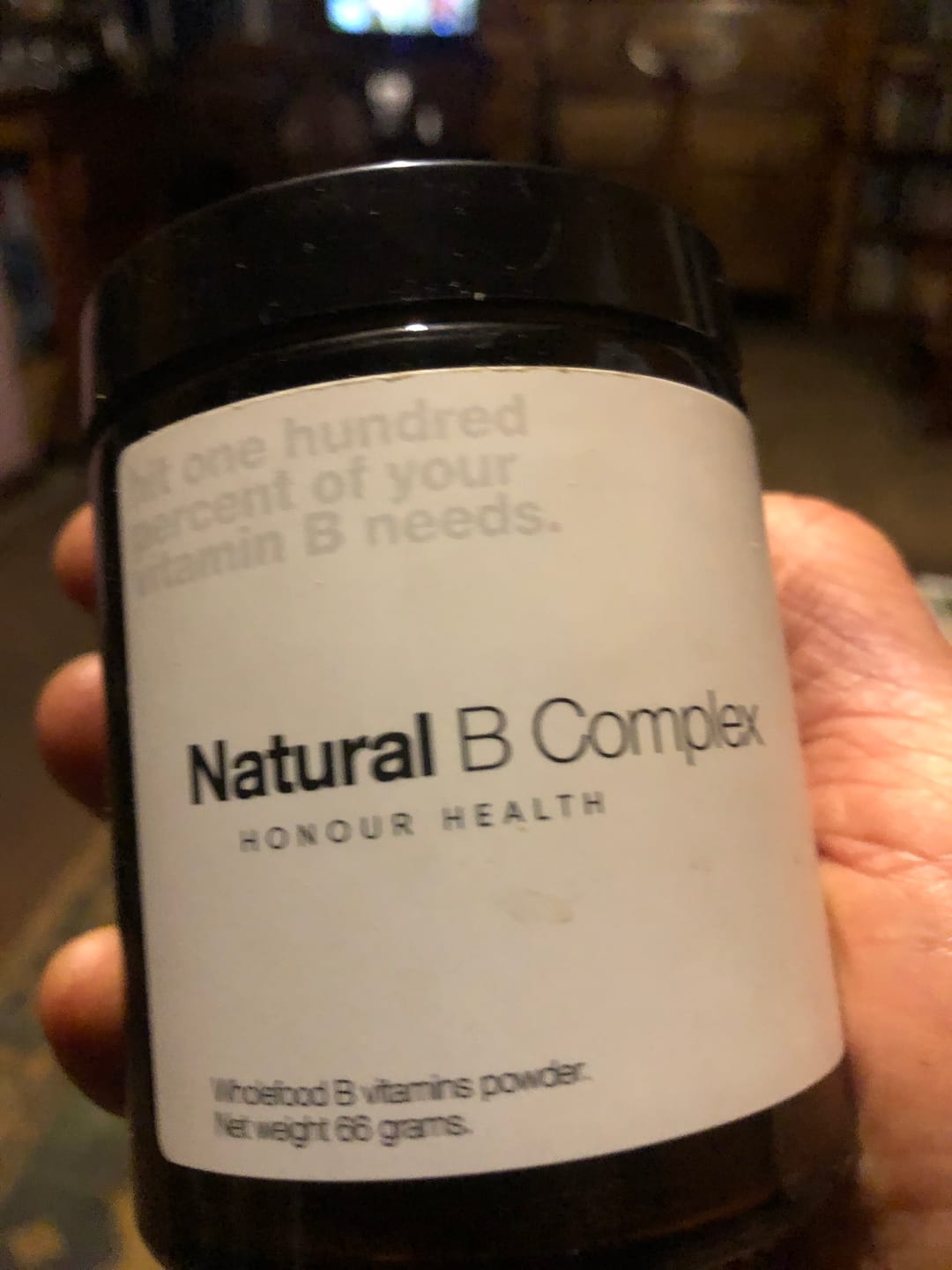 Customer photo review of Natural Vitamin B Complex Powder - 60 Serves