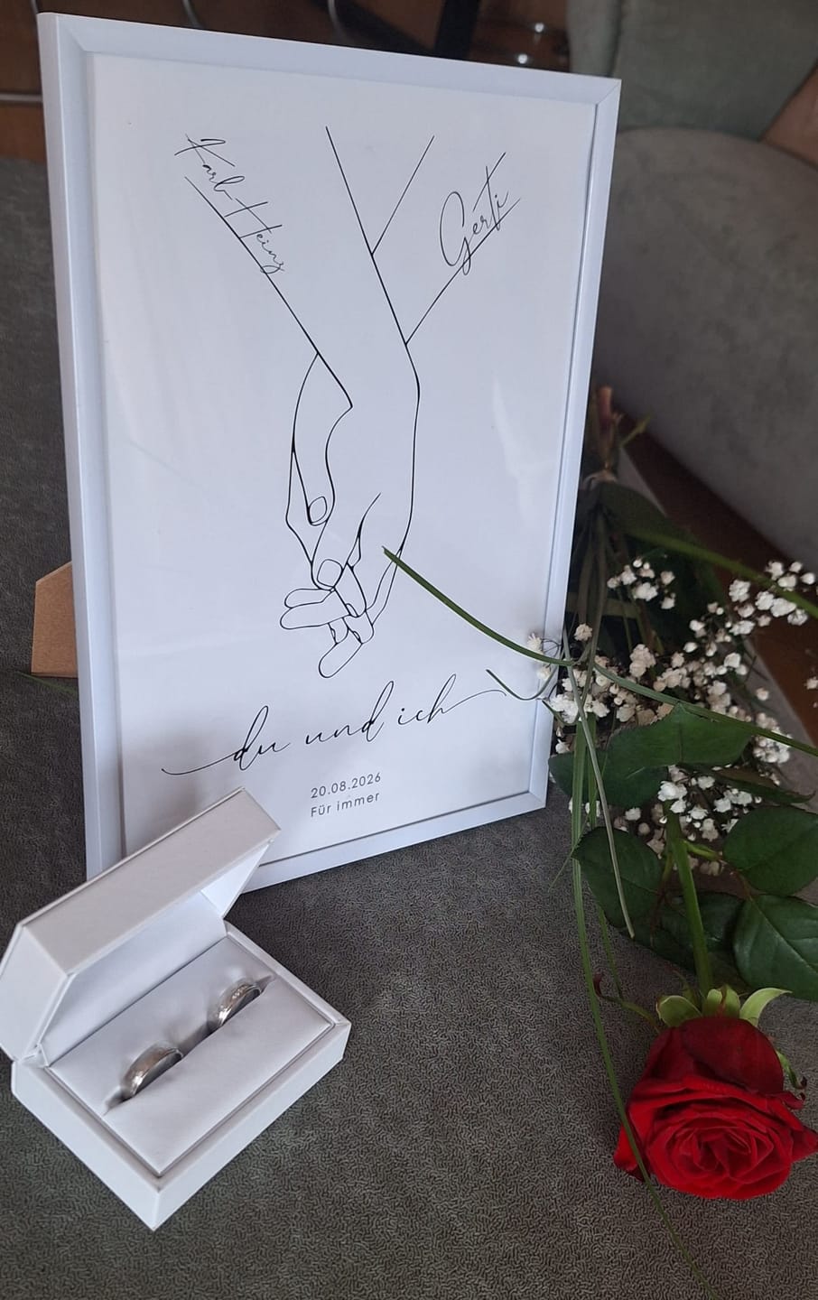 Customer photo review of Hand in Hand - Personalisiertes Poster