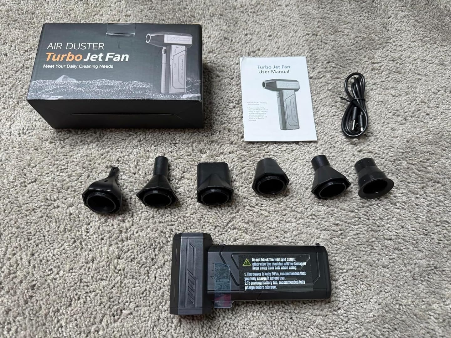 Customer photo review of BOLTHUT™ Cordless Air Duster Blower — 130,000 RPM Turbo, 4 Speeds