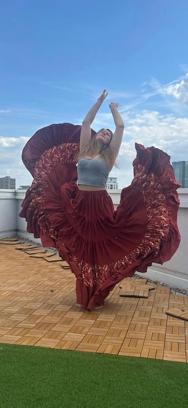 Customer photo review of Plain Viscose Poplin Fabric