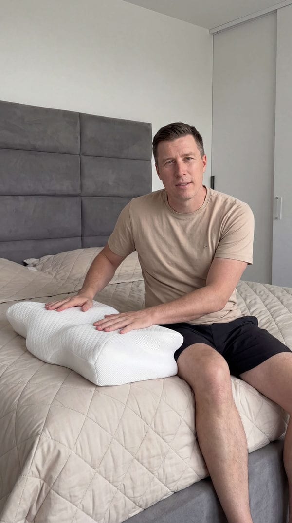 Customer photo review of Oreiller ErgoNuque™ – Réveillez-vous avec une sensation de confort retrouvée