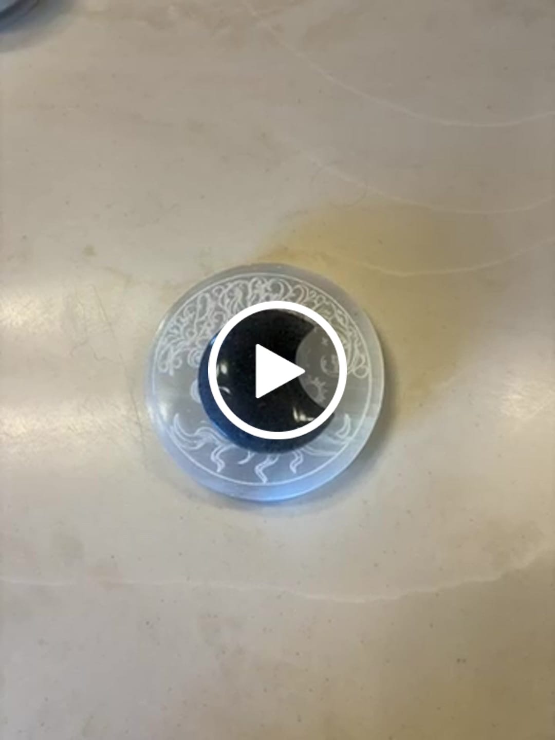 Customer video review of Natural Crystal K2 Crescent Moon Carving