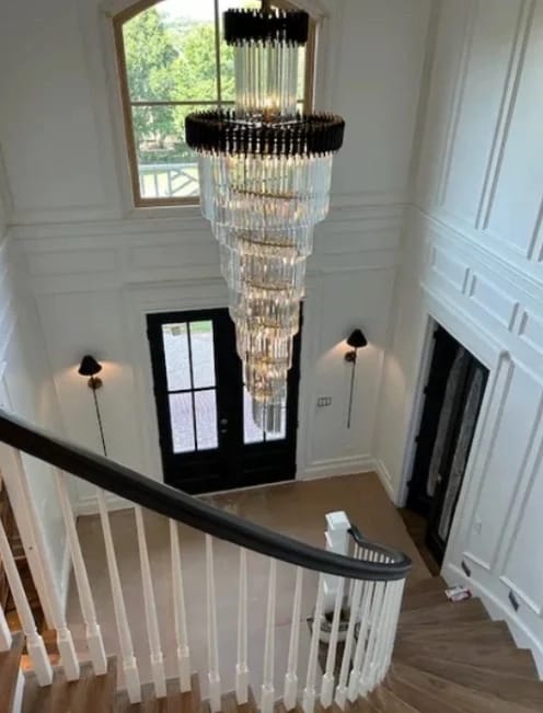 Customer photo review of Beth Extra Large Crystal Chandelier