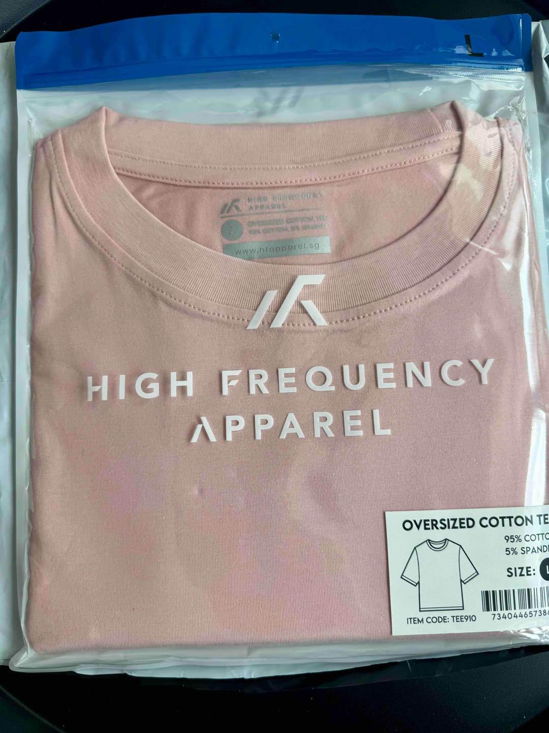 Customer photo review of Unisex Oversized Stretch Cotton Crew Neck T-Shirt