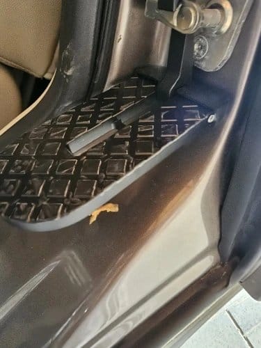 Customer photo review of BOLTHUT™ Folding Car Door Step — Roof Rack Access Foot Pedal