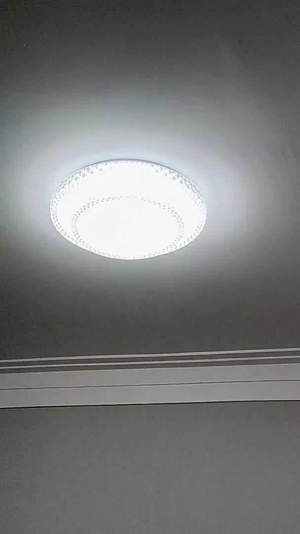 Customer photo review of Luminária de Teto Plafon LED Moderno com 3 Cores de Luz