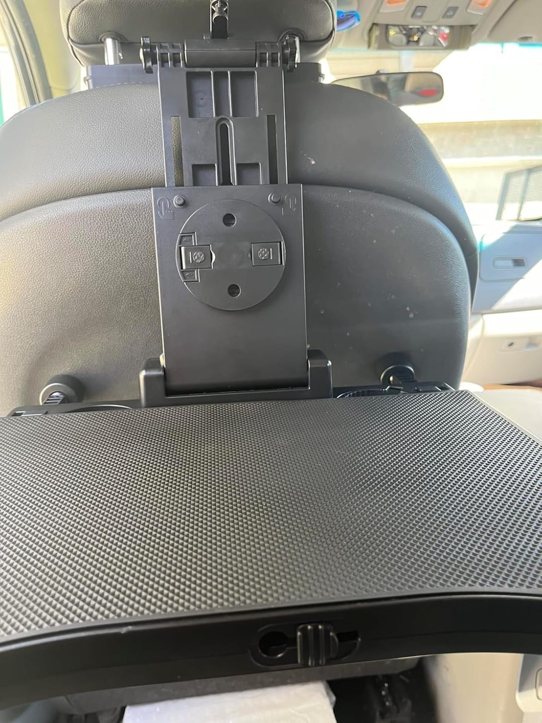 Customer photo review of BOLTHUT™ Folding Backseat Tray Table — Cup & Phone Holder