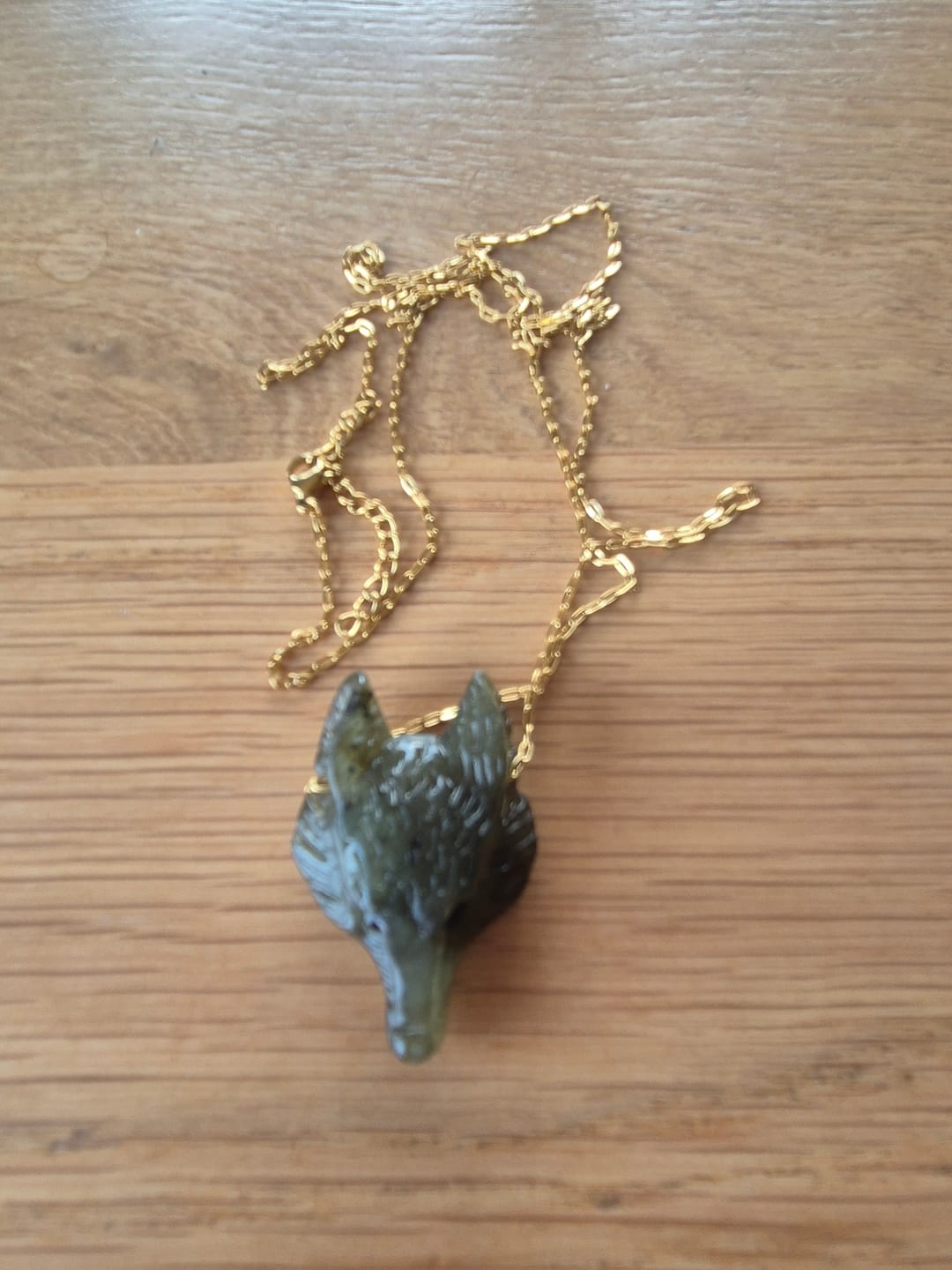 Customer photo review of Collier Liberté labradorite