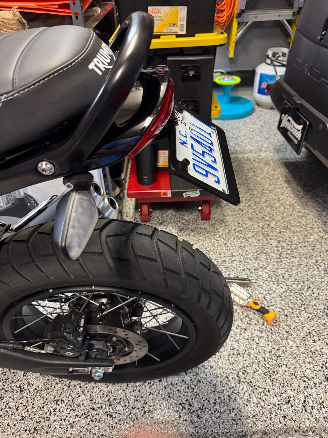 Customer photo review of Triumph Speed 400 & Scrambler 400 Plug & Play Tail Tidy Kit