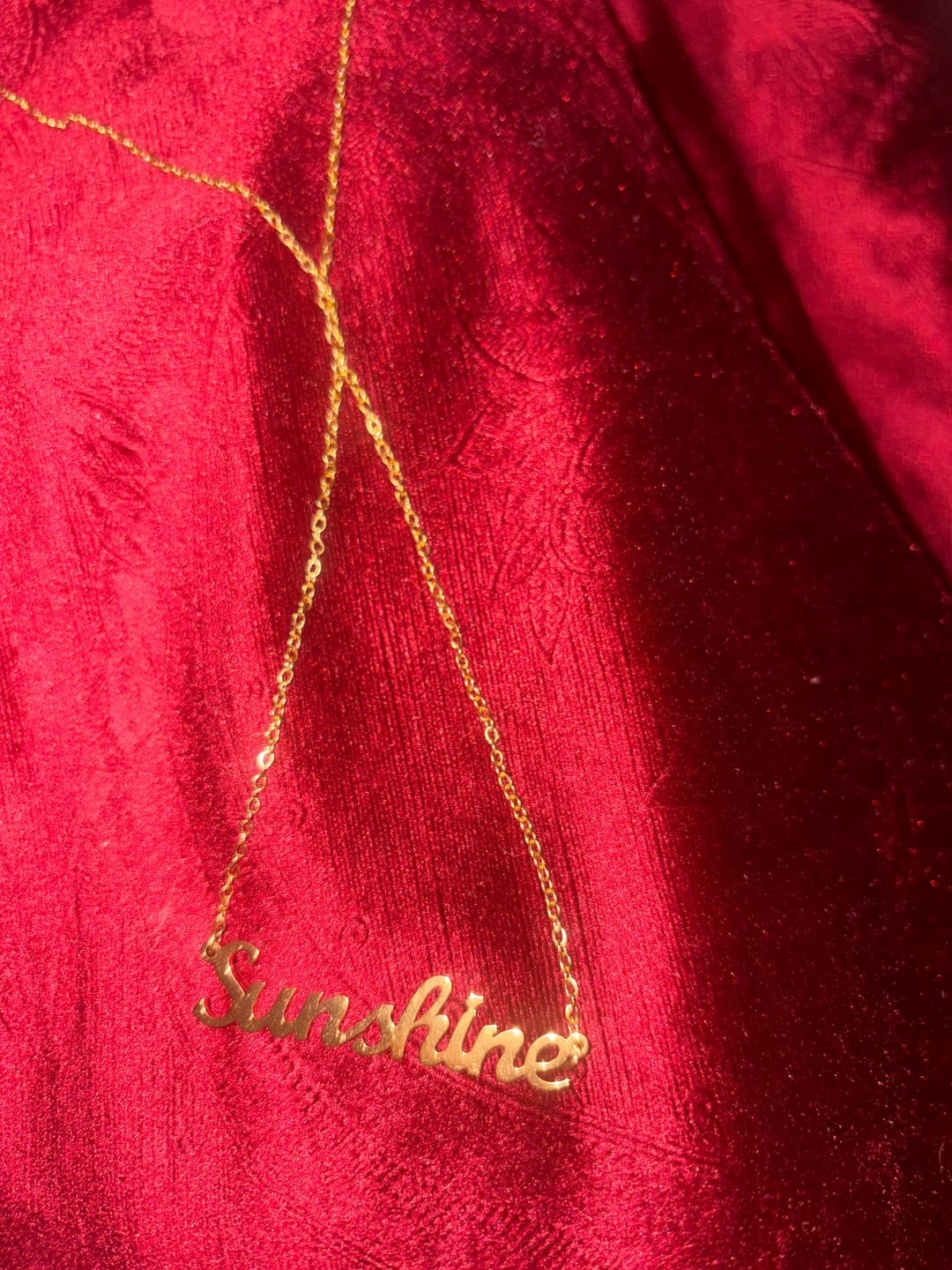Customer photo review of Custom Name Necklace