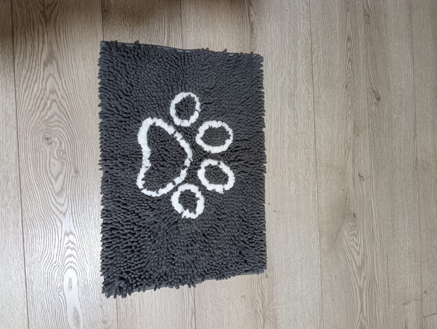 Customer photo review of Tapete ultra absorbente — Patas secas al entrar