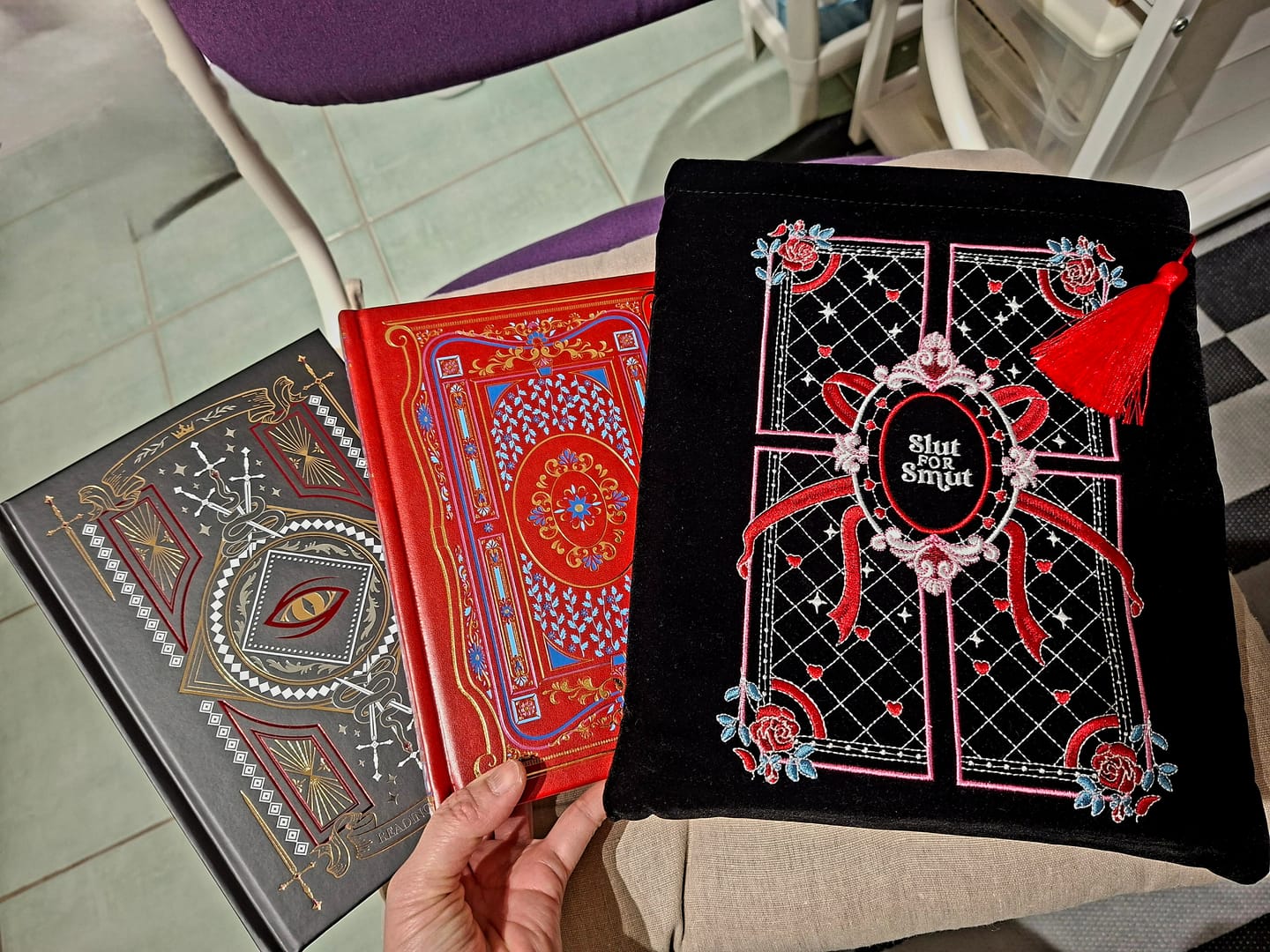 Customer photo review of Literati Journal - Crimson Red