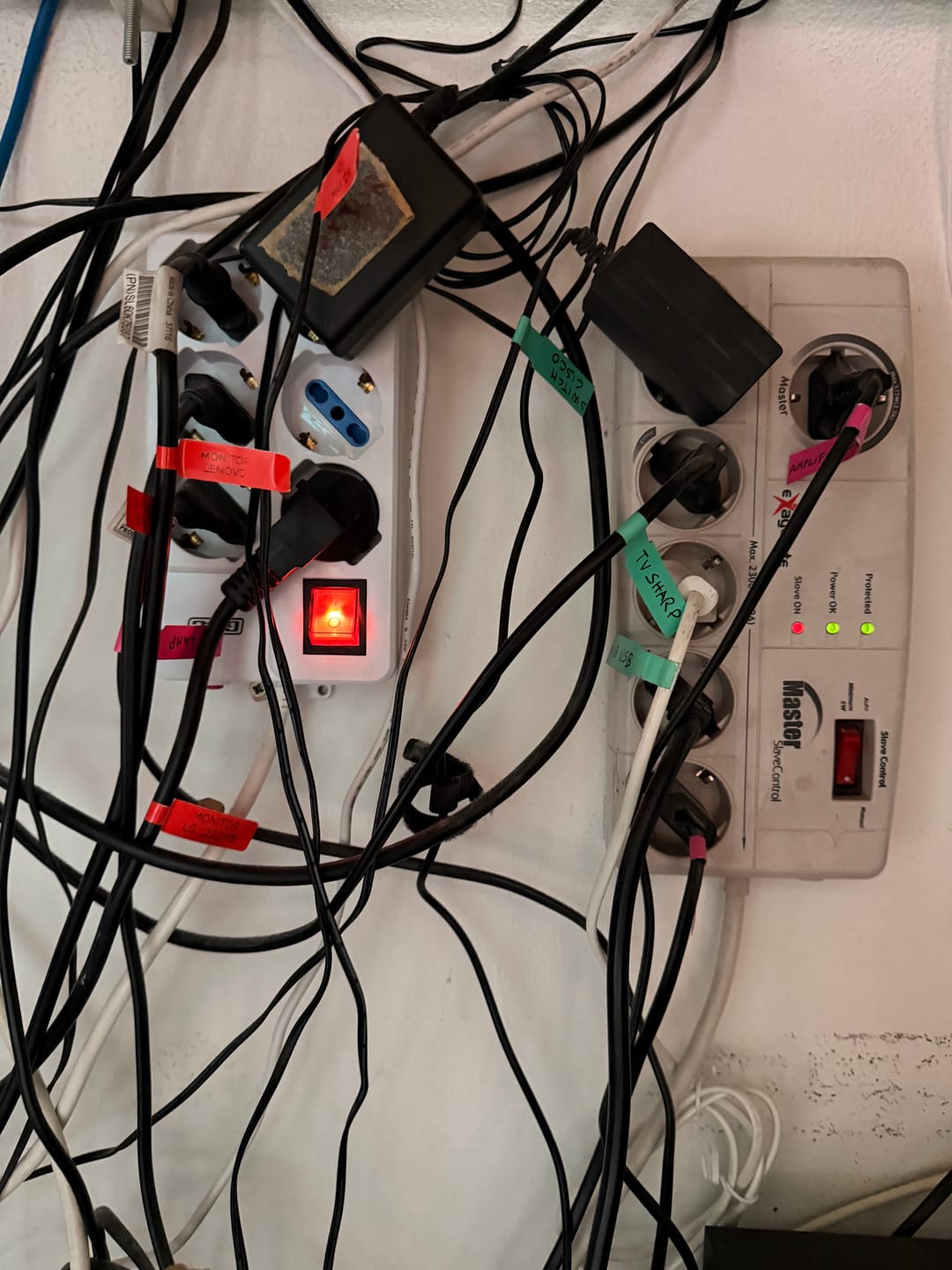 Customer photo review of Cable Labels, Efficient Cable Management