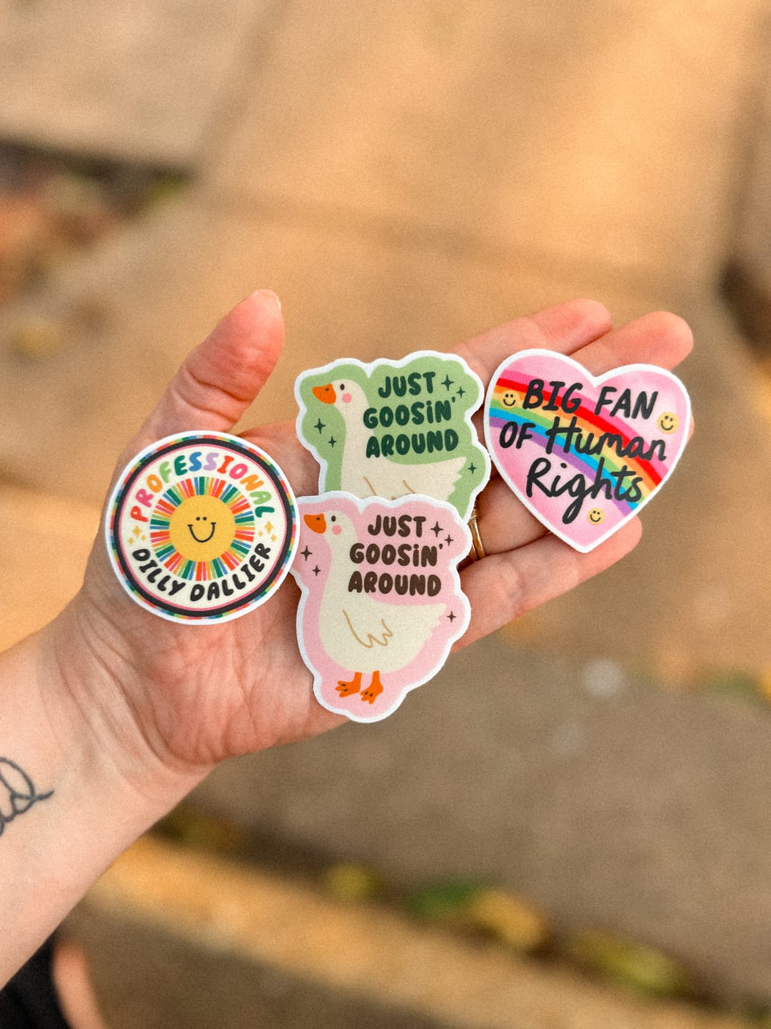 Customer photo review of Custom Die-Cut Stickers