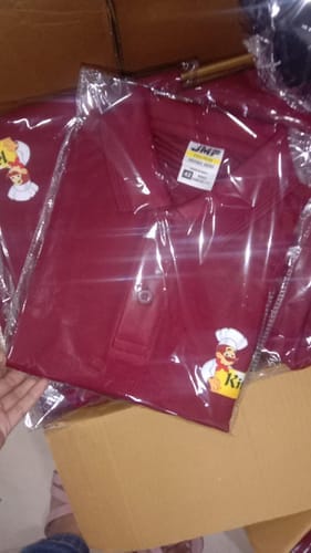 Customer photo review of Customized Polo T-Shirt With Your Company Logo | PrintMine.in