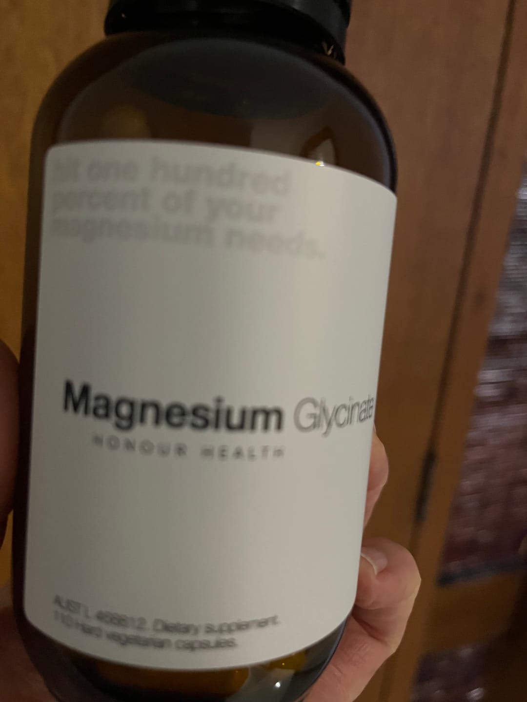 Customer photo review of Magnesium Glycinate (Pure & Unbuffered) - 110 Capsules