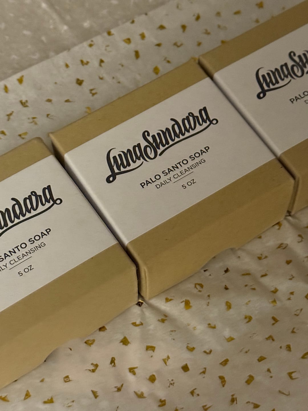 Customer photo review of Palo Santo Soap | Vegan Moisturizing Exfoliating Bar
