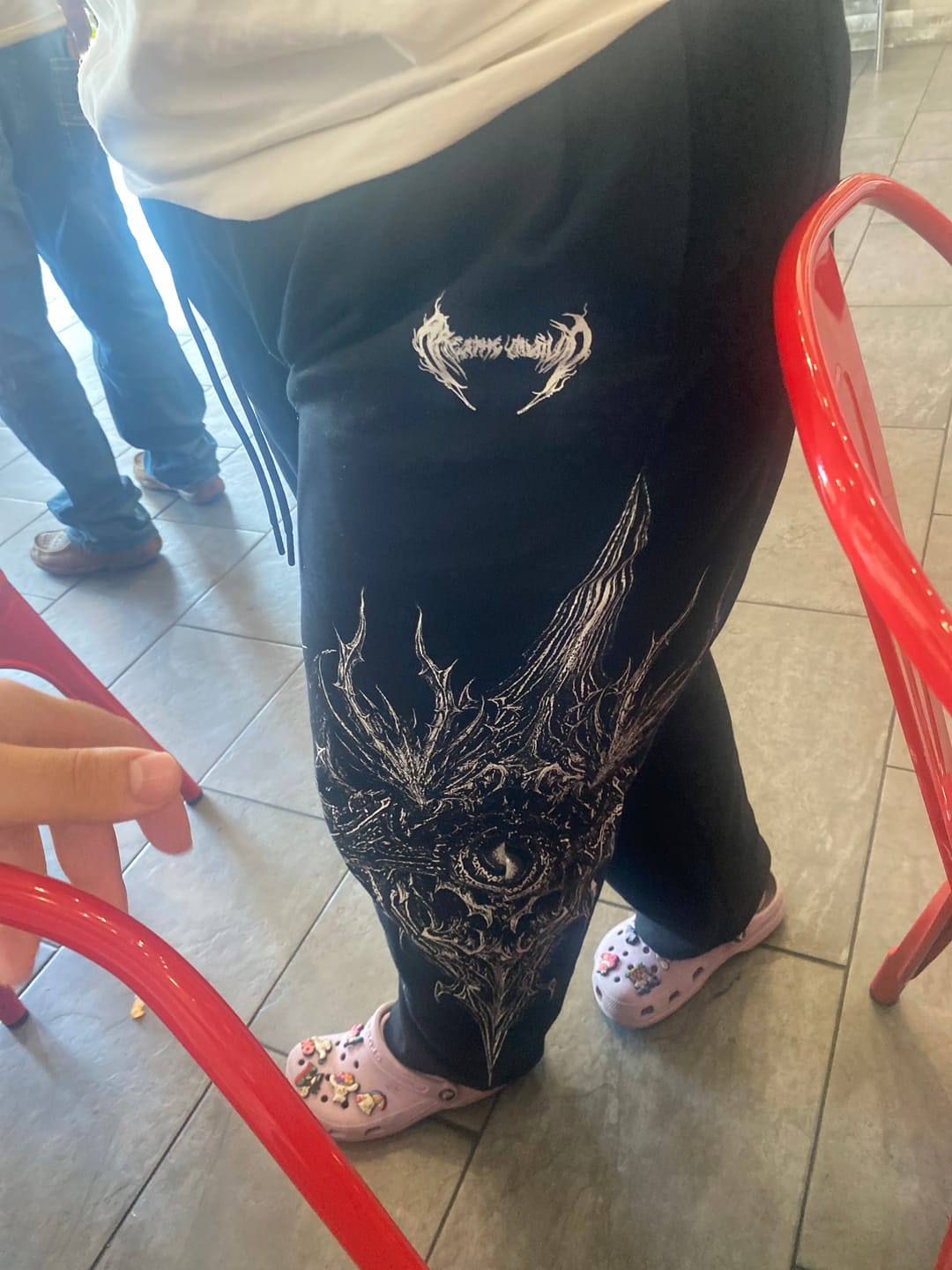 Customer photo review of Women's Requiem Banana Shaped Uncuffed Sweatpants [VOID BLACK]