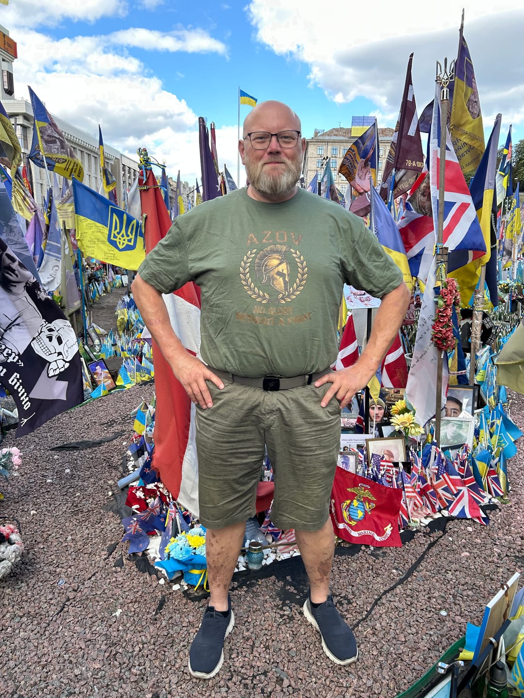 Customer photo review of Azov: No Glory Without a Fight T-Shirt