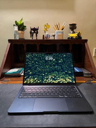 Customer photo review of SUEDE DESK RUG