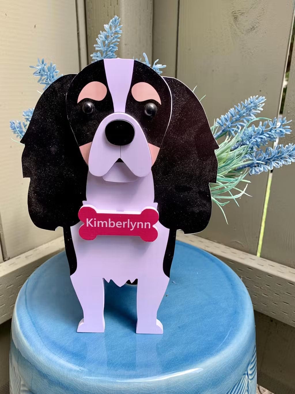 Customer photo review of Dog Planter - Cavalier King Charles Spaniel