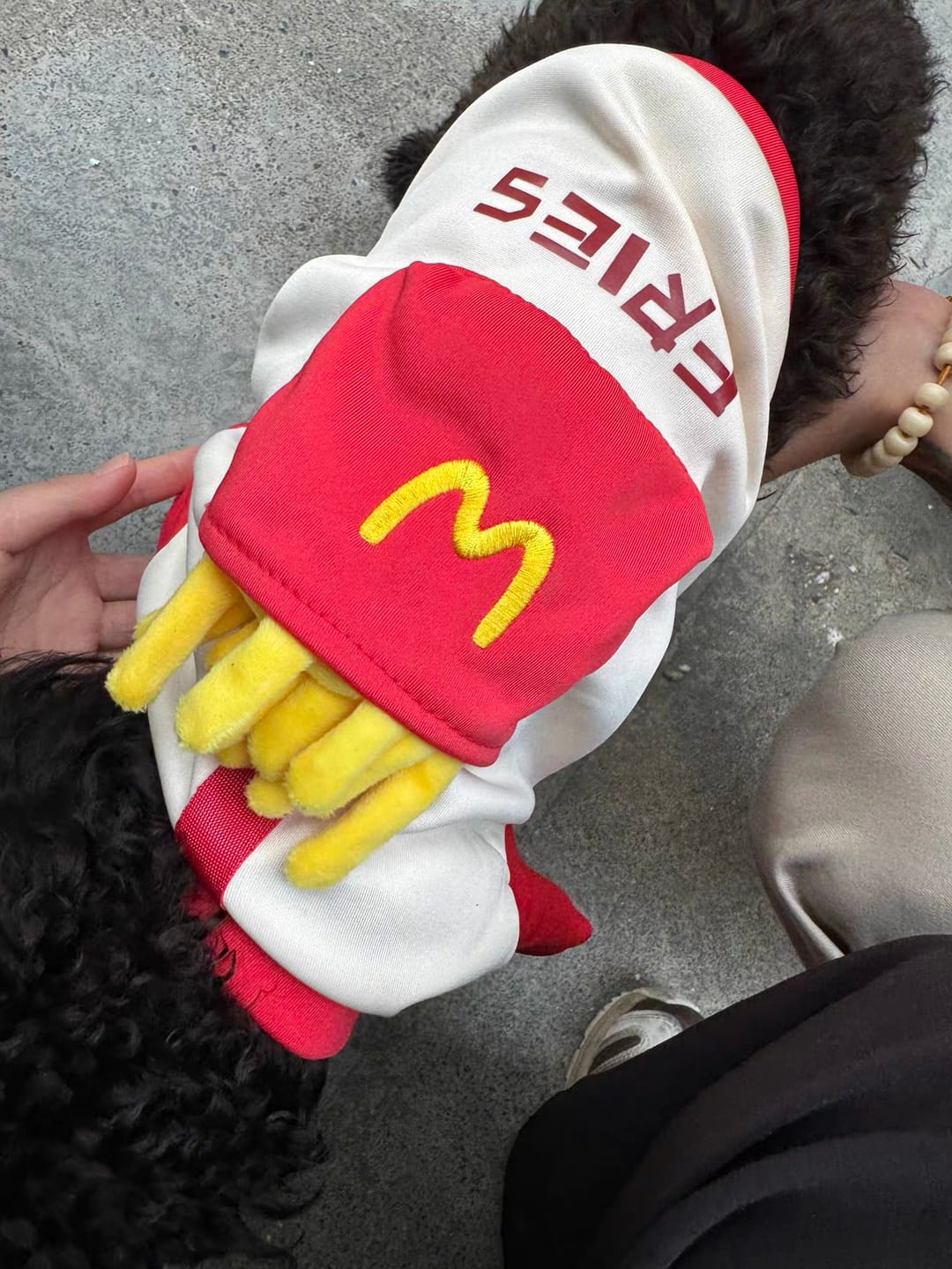 Customer photo review of Pocket French Fries Hoodie Costume
