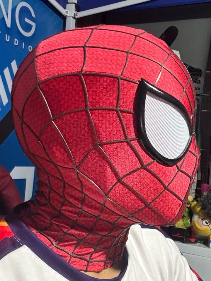 Customer photo review of The Amazing Spider-Man Costume Replica Wearable Suit (Replica Grade)(Screen Printed)