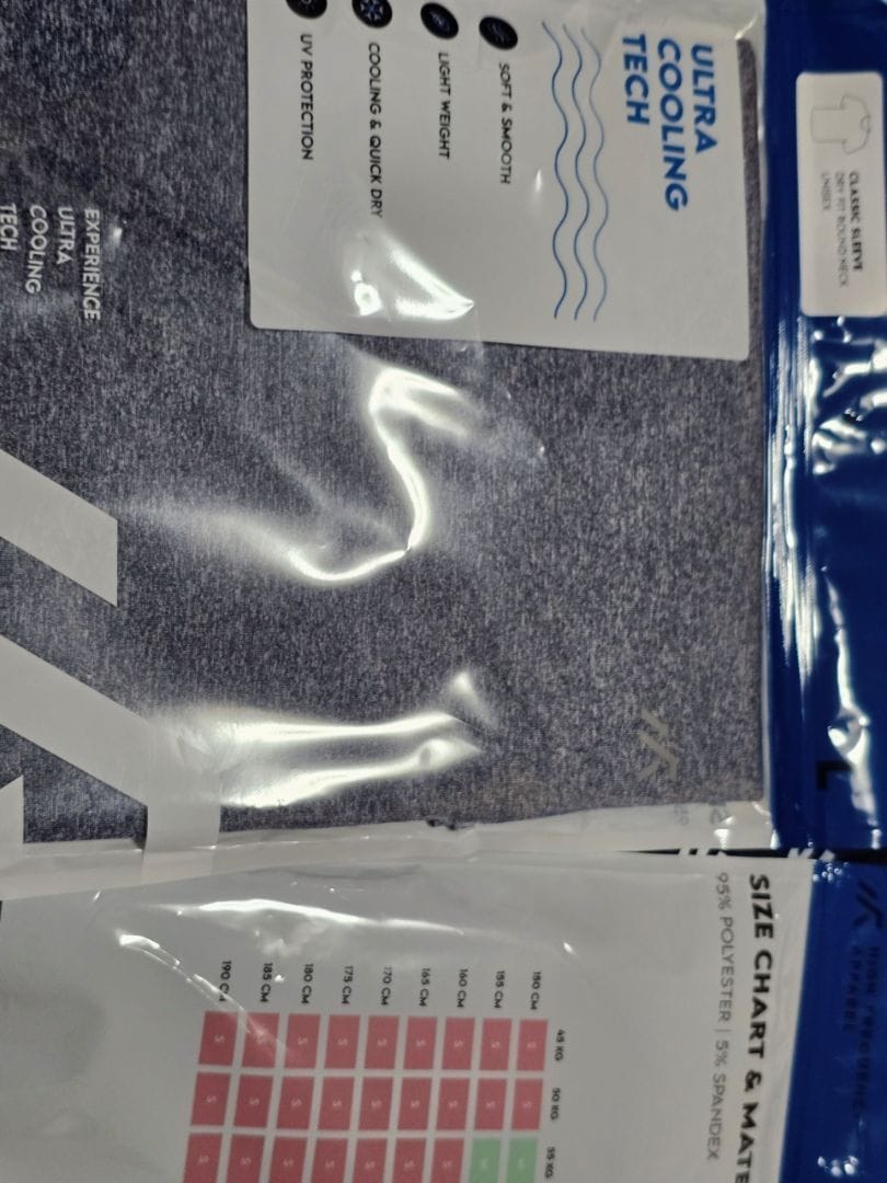 Customer photo review of Dri-Fit Heather Crew Neck Short Sleeve T-Shirt