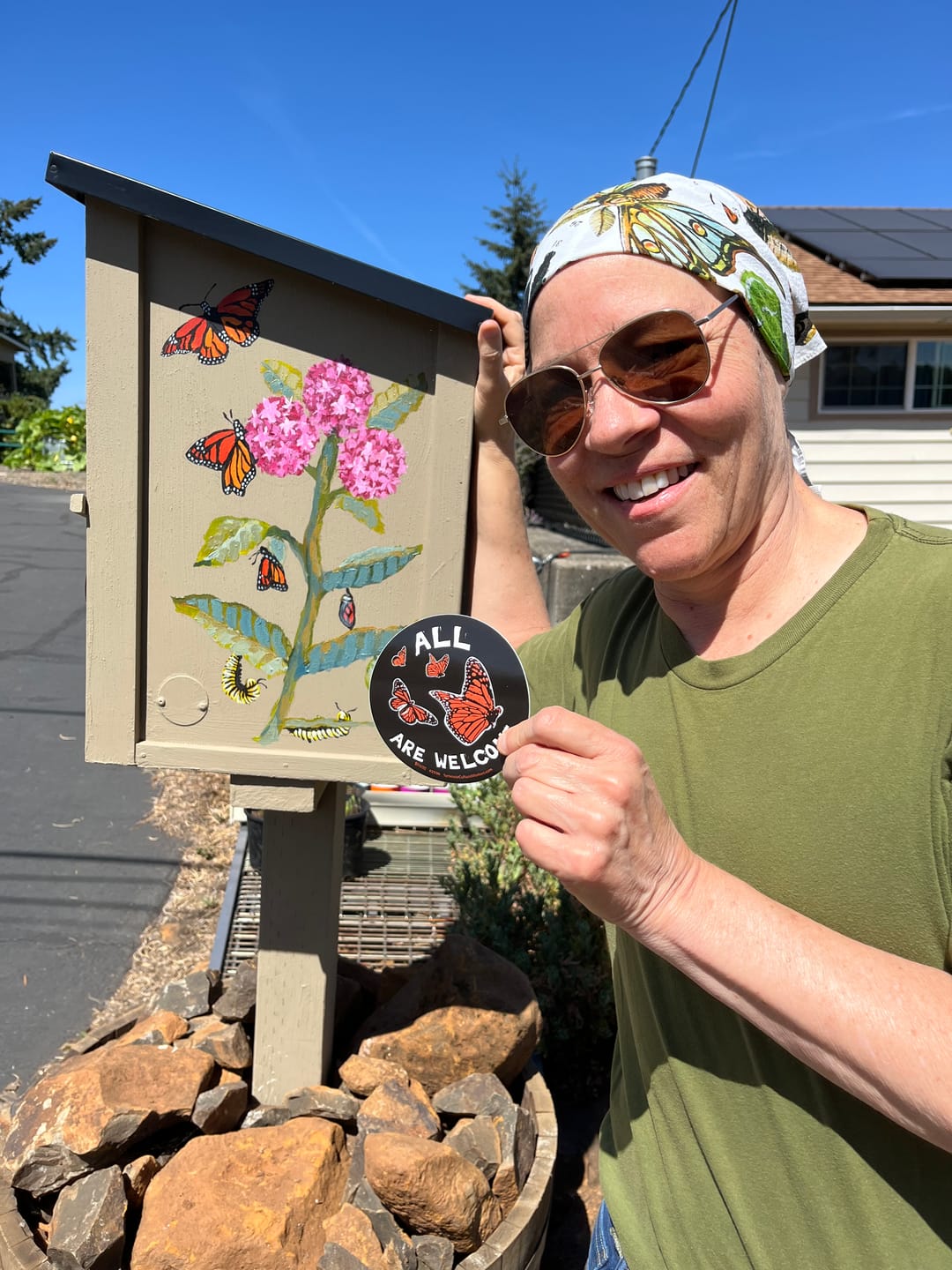 Customer photo review of Tangle Bandana