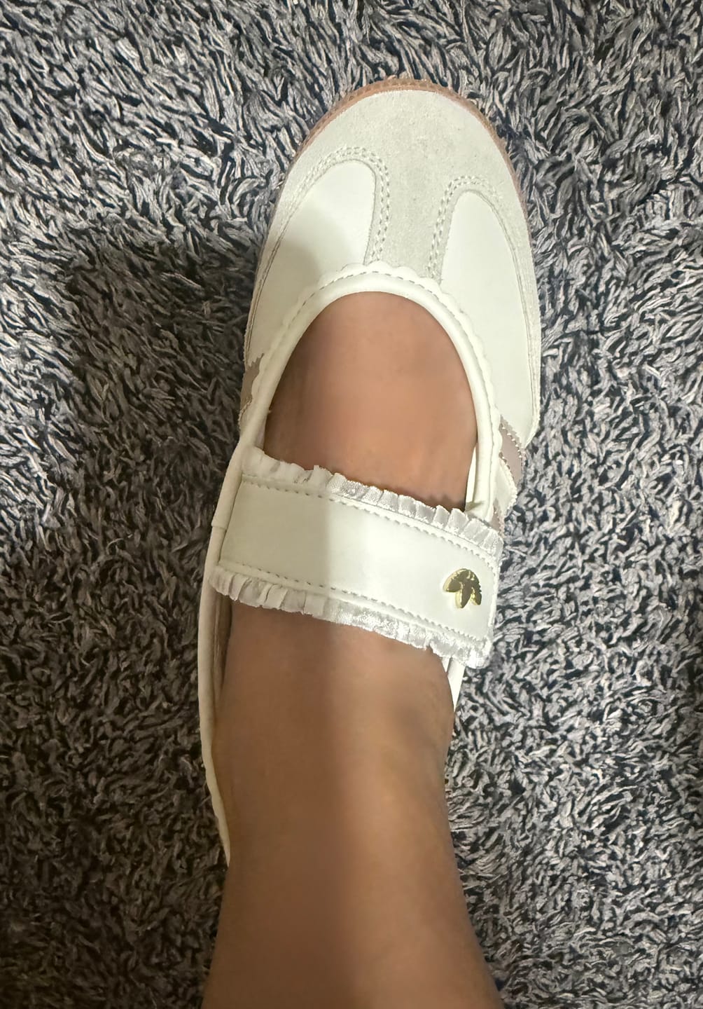 Customer photo review of Samba Jane | Frill Pack Ruffle White Beige
