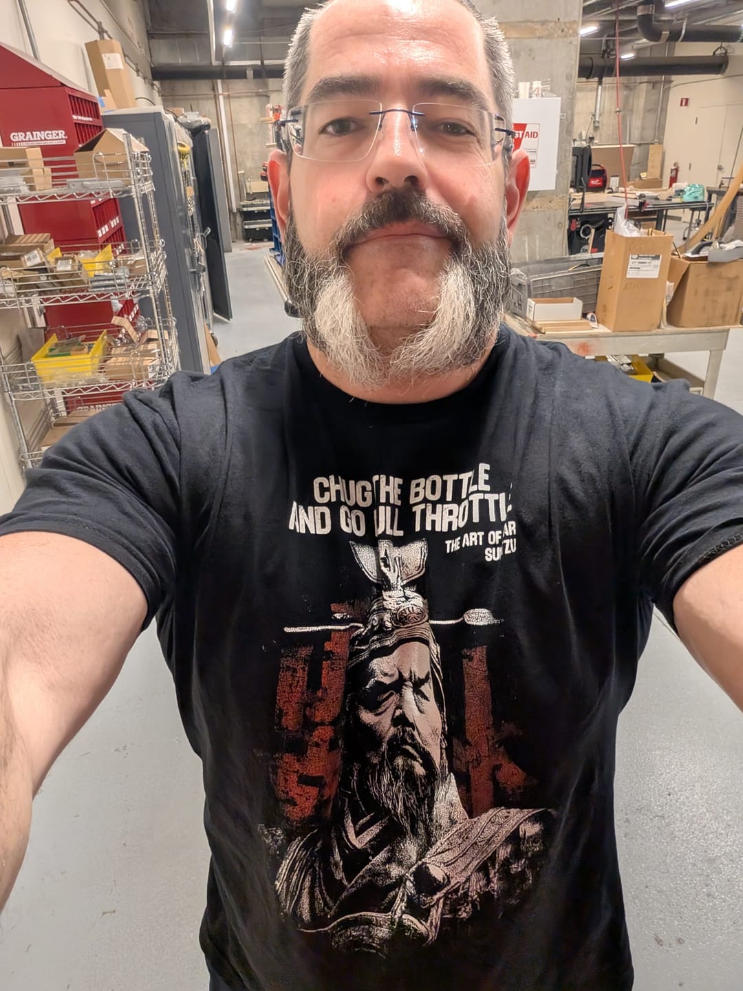 Customer photo review of Chug the Bottle T-Shirt