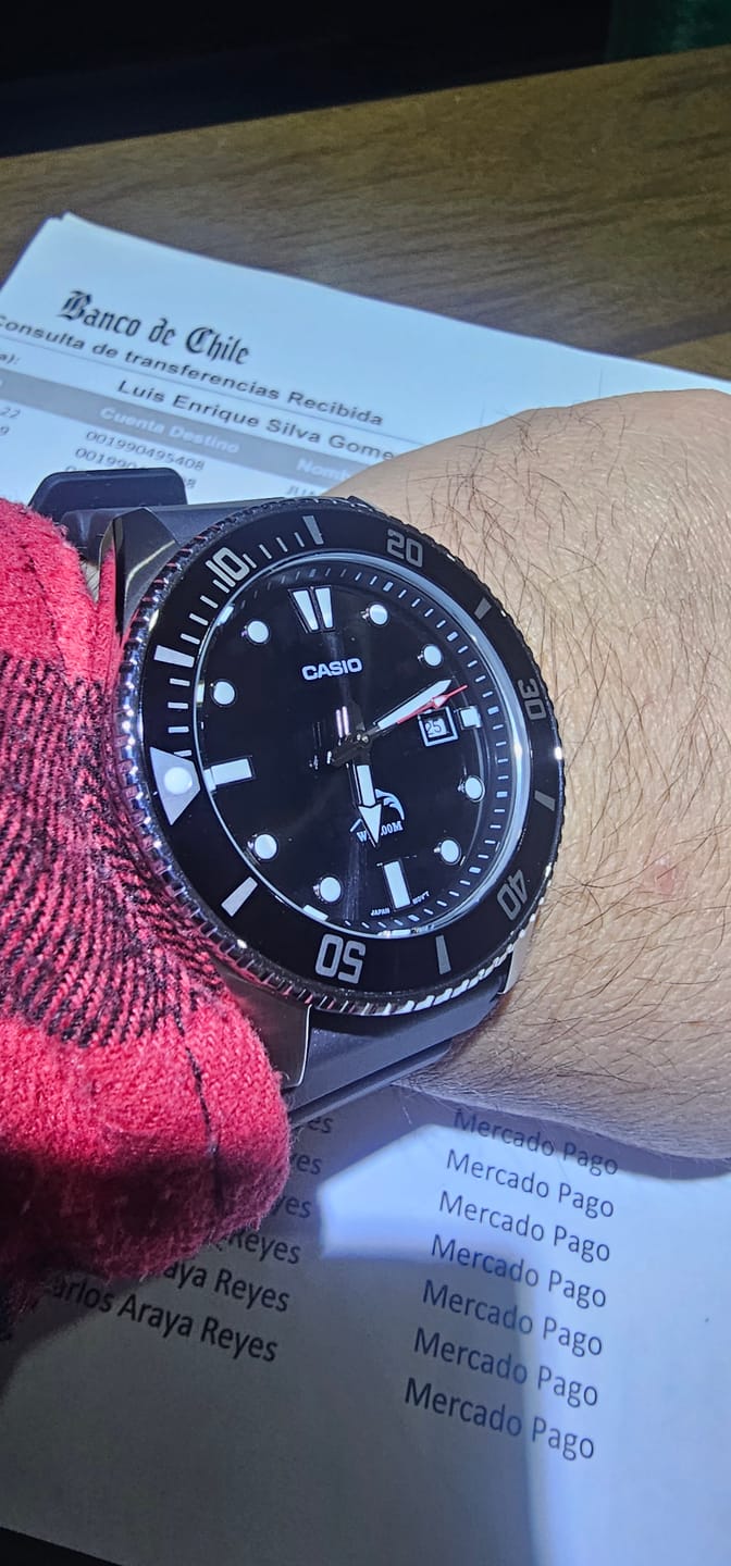 Customer photo review of Reloj Casio Submariner Marlin Duro MDV106-1AV Negro Buceo