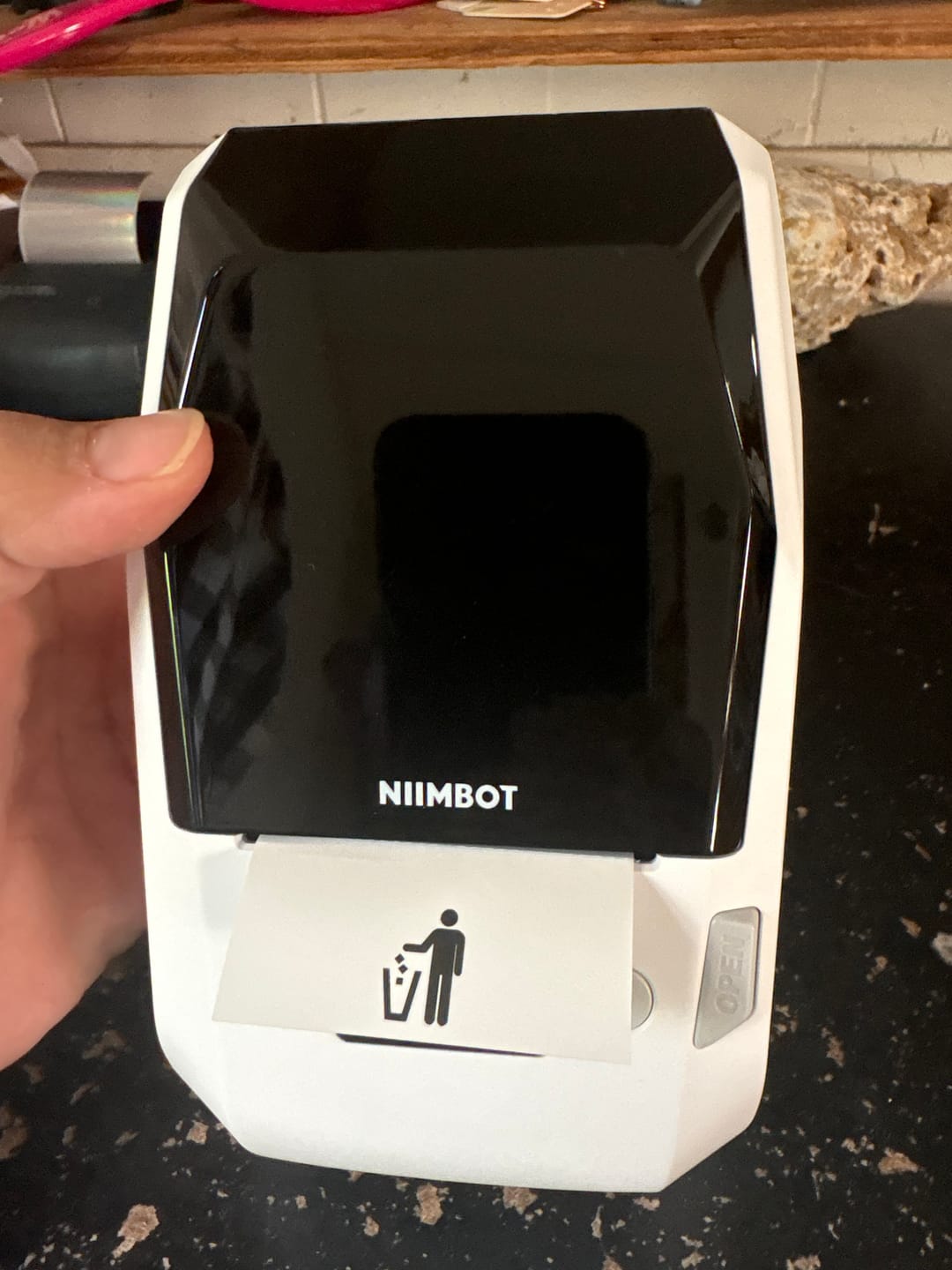 Customer photo review of NIIMBOT M2 Thermal Transfer Label Maker, Smart Color Printing with Phones & PC for Office, Lab, Vial Bottle