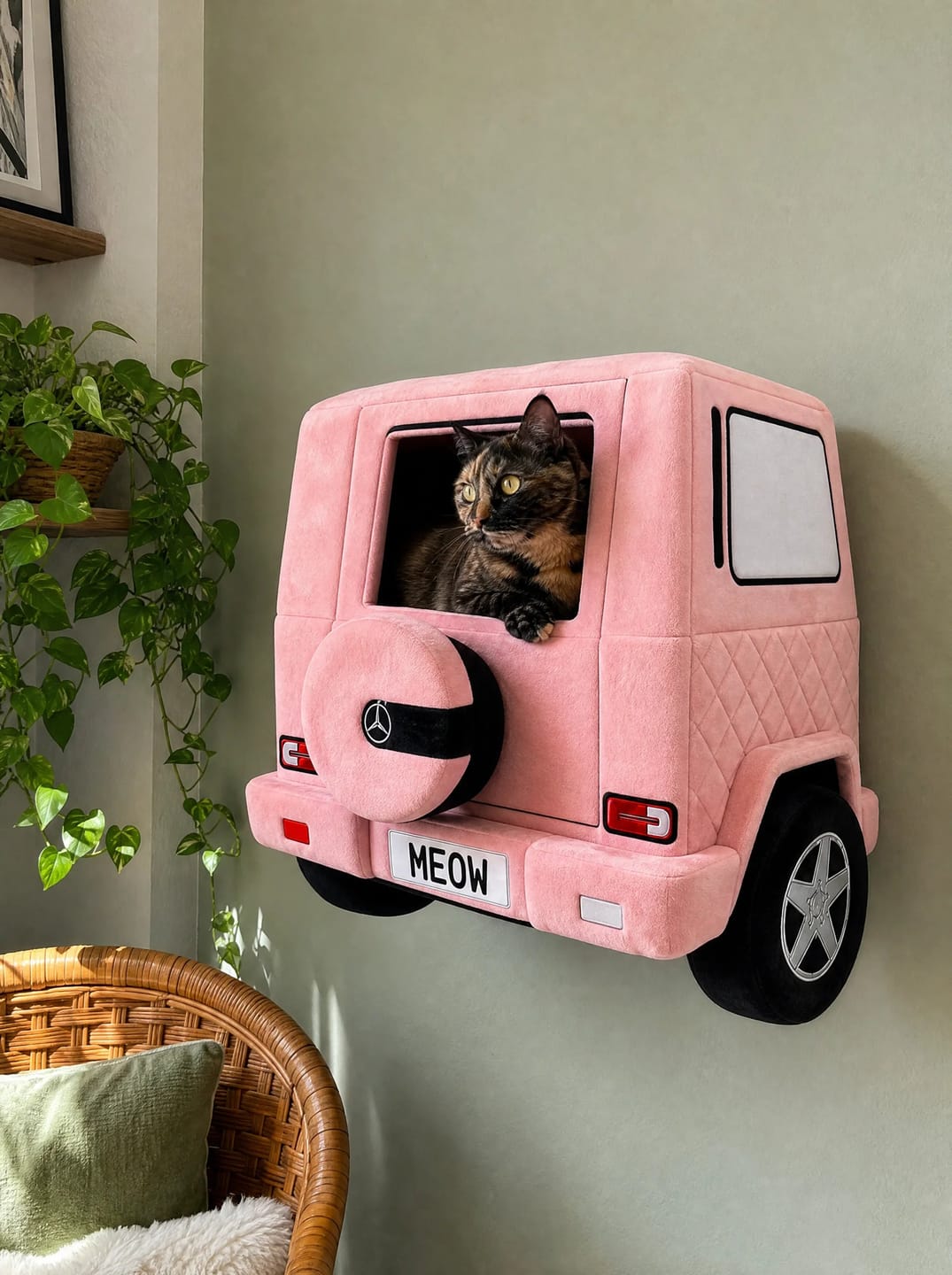 Customer photo review of DriftPaws™ Luxury Car Beds for Cats