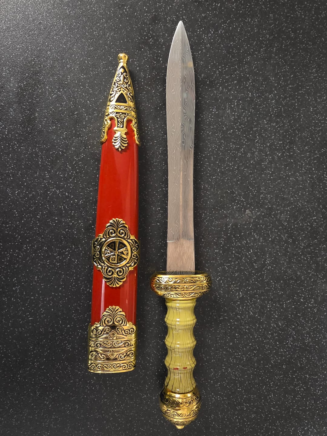 Customer photo review of Spatha Cavalry Gladius Red Mini Sword
