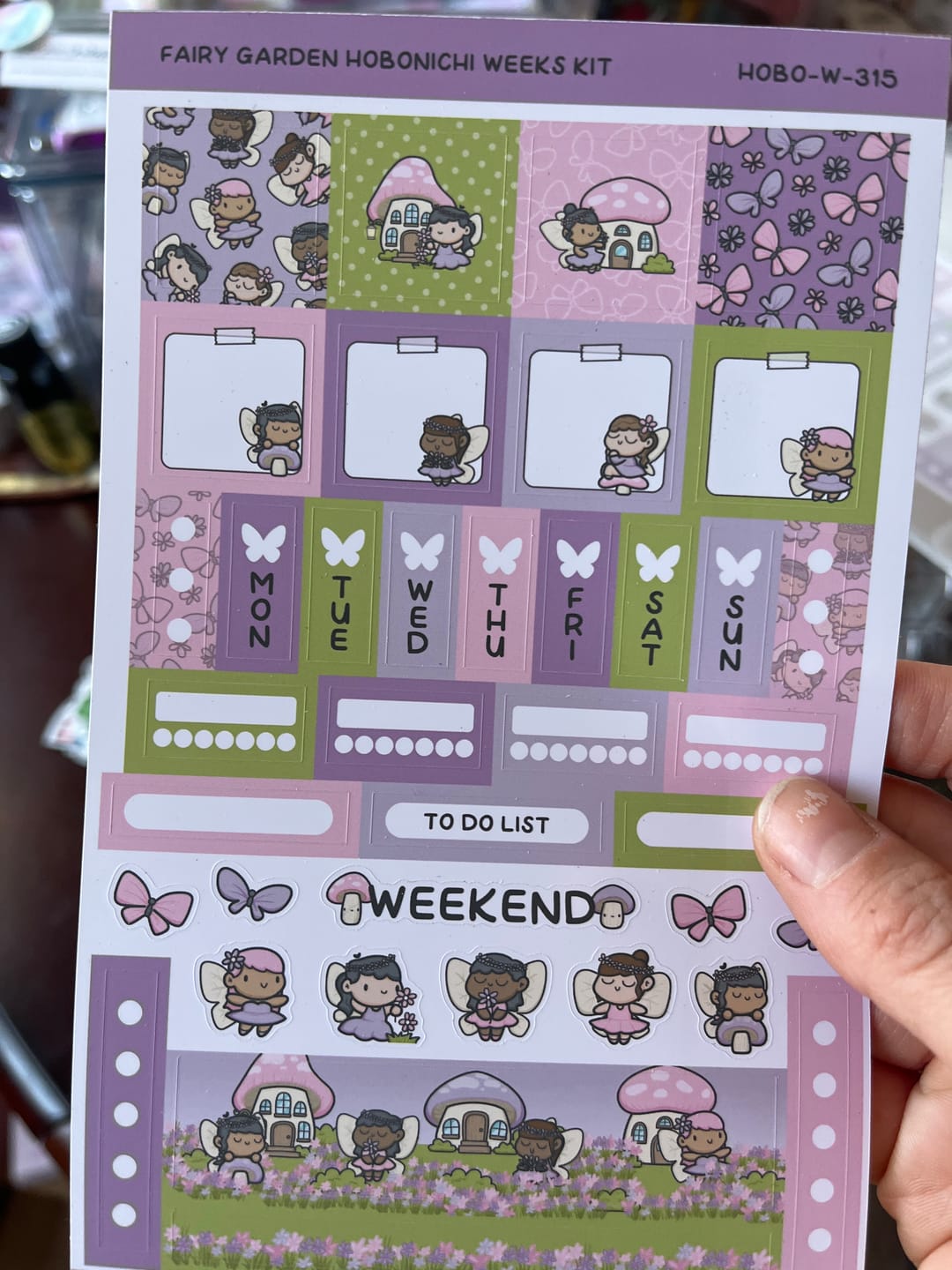 Customer photo review of Fairy Garden Hobonichi Weeks Kit