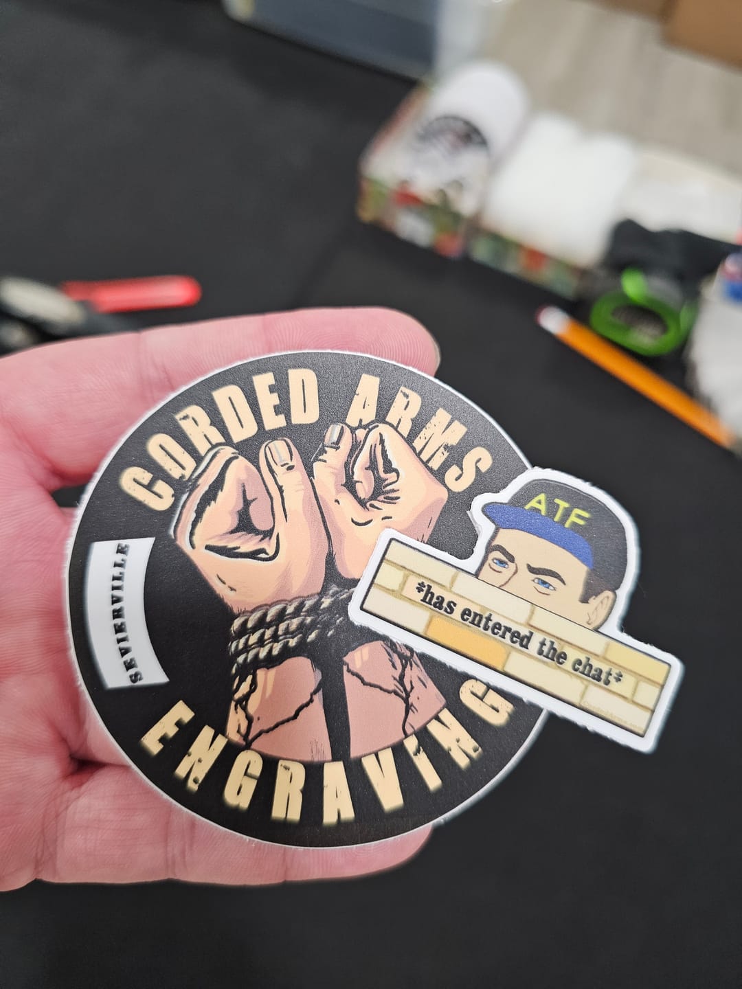 Customer photo review of 50 Custom Stickers for $19