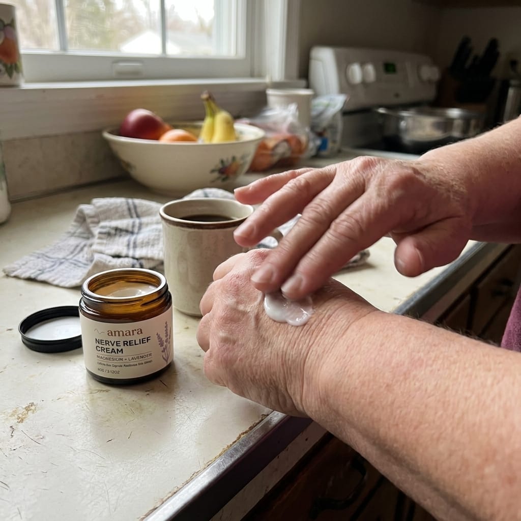 Customer photo review of Amara Nerve Relief Cream