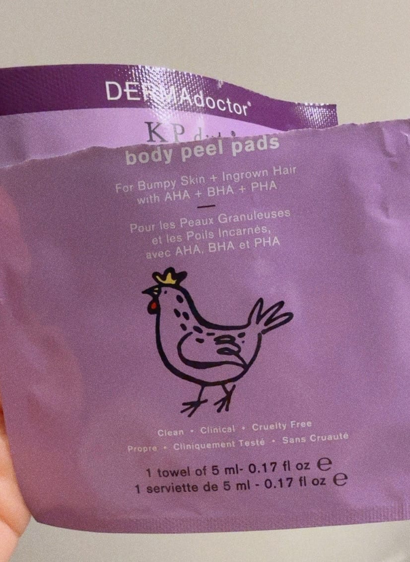 Customer photo review of KP Duty Body Peel Pads For Bumpy Skin + Ingrown Hairs
