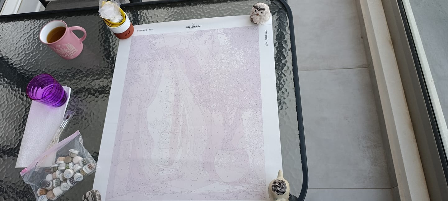 Customer photo review of The Stone Archway | Paint by Number
