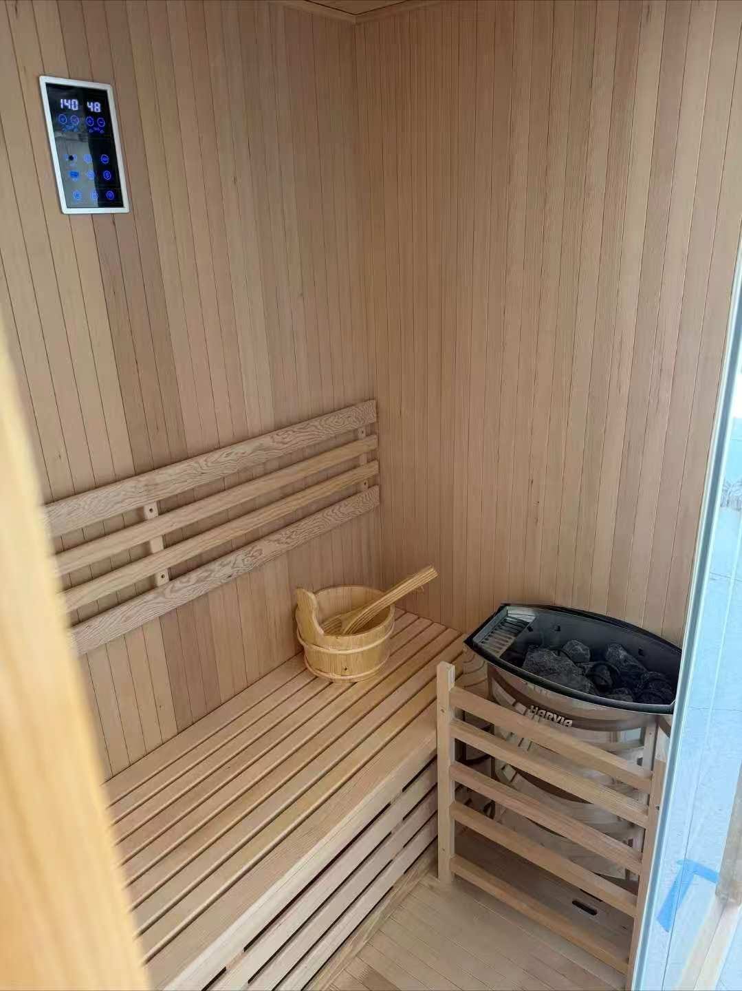 Customer photo review of SAUNAONES® 2 Person Traditional Steam Sauna Modern Relax 1-(delivery time:3-15 days)